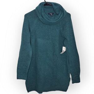 Great Northwest Indigo Women's Cowl Neck Sweater size Medium NWT